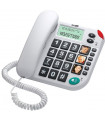 TELEFONO MAXCOM KXT480 BLANCO TECLAS DIRECTAS FOTO