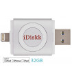 PENDRIVE IDISKK 3.0 32GB. PARA IPHONE-USB